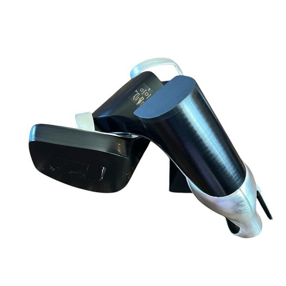 Rag & Bone Matrix Leather Ankle Strap Platform High Heel Sandals NEW EU 37 US 7 - Picture 4 of 8